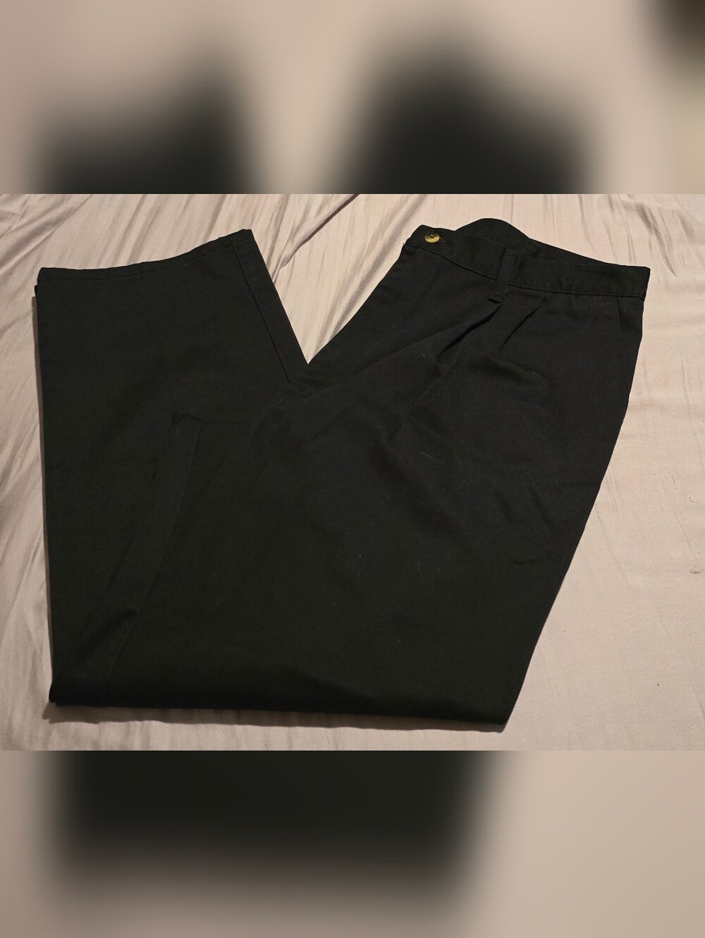 Legendary Gold Khakis Black Straight-Leg Dress Pants